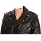 All American Mod Biker Classic Black Leather Jacket